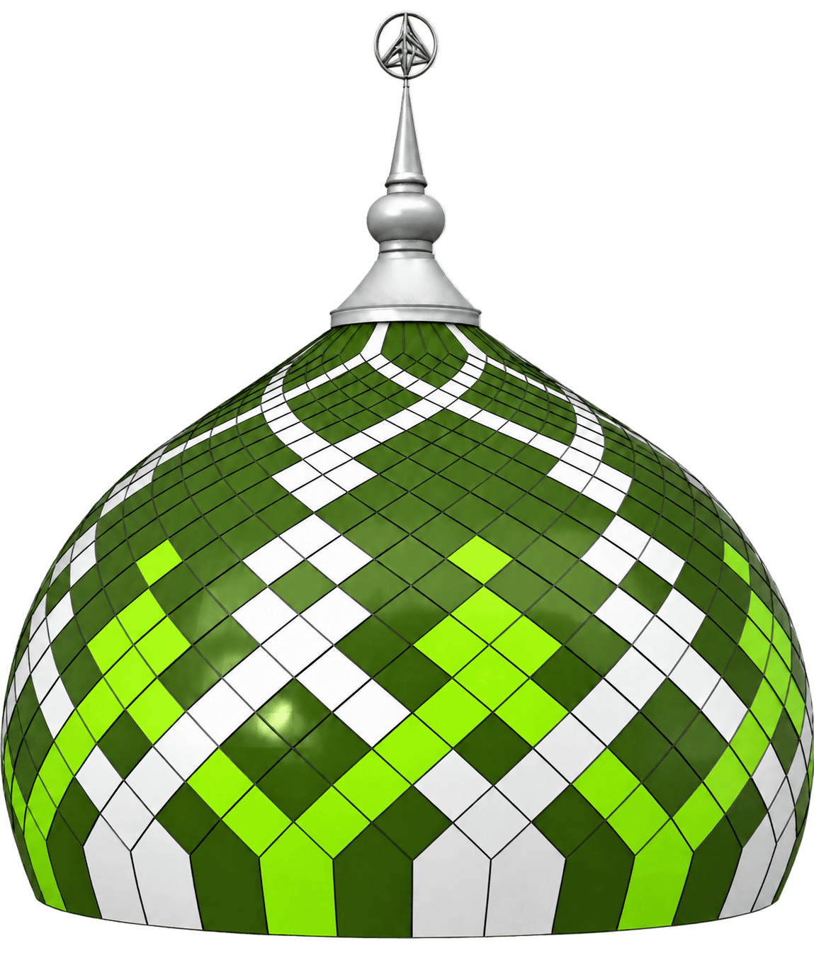 Model kubah masjid Lime Modern dengan nuansa hijau